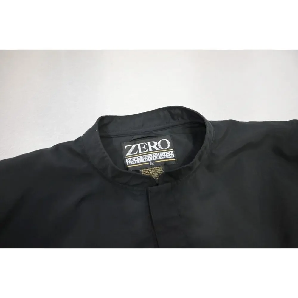 Zero Restriction Windbreaker Golf Jacket MADE IN USA Snap Neck Mens Sz Large‎ - Picture 7 of 13